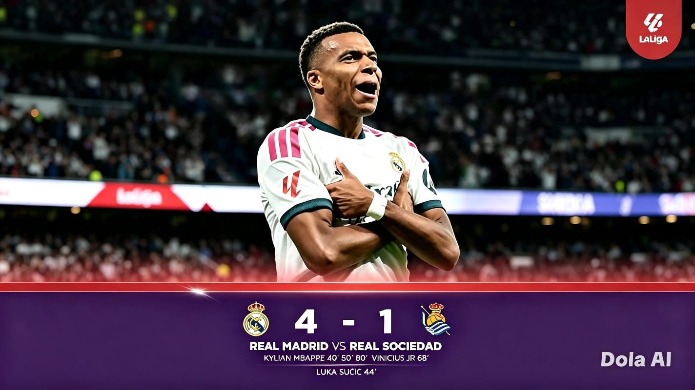 Kylian Mbappé. Penyerang bernomor punggung 10 tersebut tampil luar biasa dengan menggelontorkan hat-trick ke gawang Alex Remiro pada menit ke-40, 60, dan 80