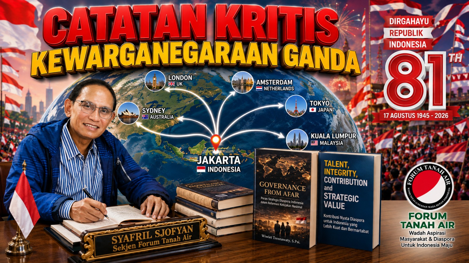 Sekjen Forum Tanah Air, Sjafril Sofyan