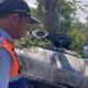 Truk trailer tangki bermuatan biofuel B50 terperosok ke jurang di Jalan Raya Kadipaten, Kampung Cingere, Desa Cibahayu, Kecamatan Kadipaten, Kabupaten Tasikmalaya