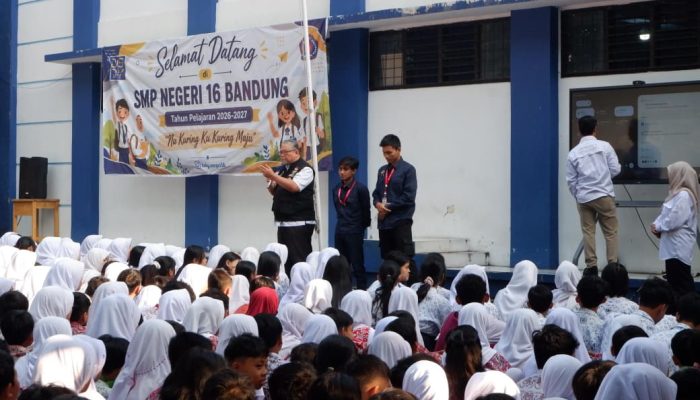Kesbangpol Kota Bandung Tanamkan Nilai Pancasila dan Bela Negara kepada Ratusan Pelajar