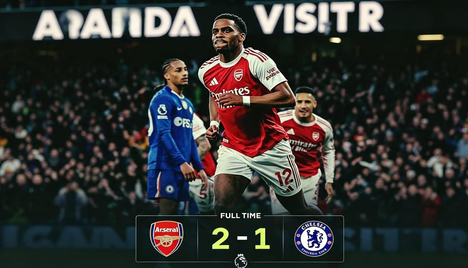 Martin Ødegaard merayakan gol kemenangan Arsenal saat menghadapi Chelsea di Emirates Stadium.