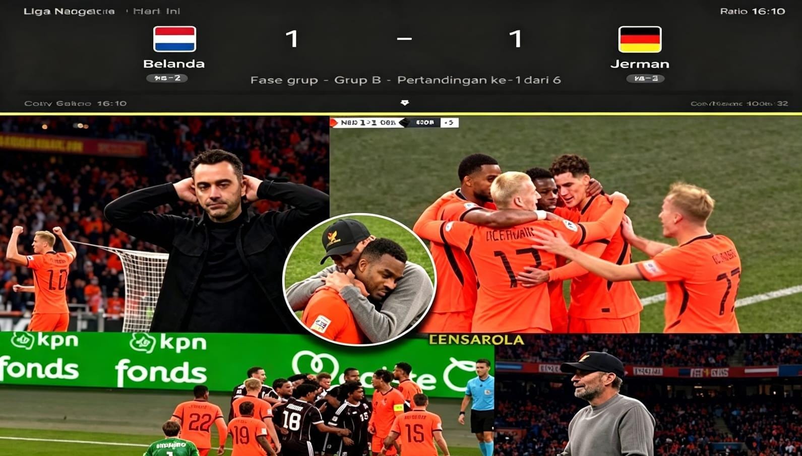 Pertandingan Belanda vs Jerman berlangusng sarat kontroversi, berakhir imbang 1-1 di Johan Cruyff ArenA, Amsterdam, Jumat (25/9/2026).