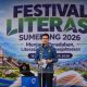 Wakil Bupati Sumedang M. Fajar Aldila resmi menutup Festival Literasi Sumedang 2026 yang dihadiri pelajar, mahasiswa, guru, dan pegiat literasi, Kamis (17/9/2026).