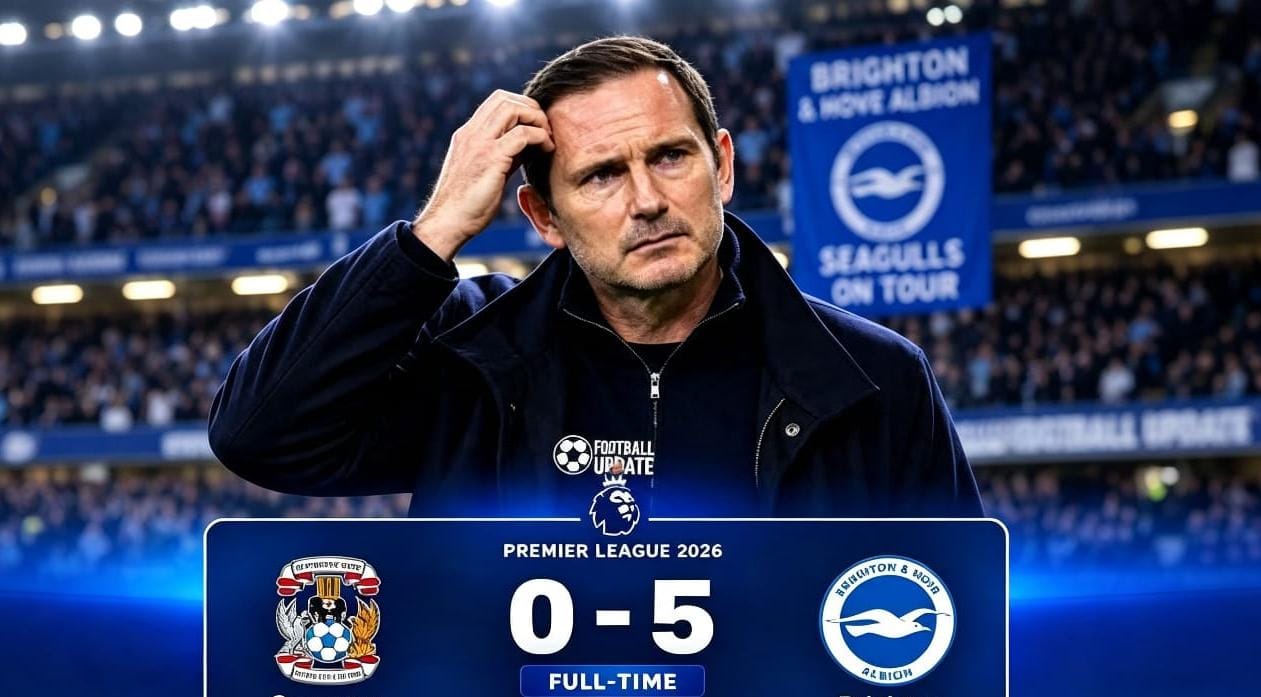 Frank Lampard belum mampu membawa Coventry City keluar dari tren buruk Liga Primer Inggris 2026/2027