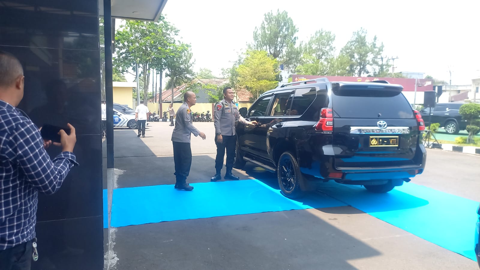 Jajaran Polres Tasikmalaya Kota Sambut Kedatangan Kapolda Jabar