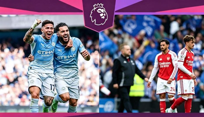 Arsenal Tersandung Brighton, Manchester City Melaju ke Puncak Klasemen
