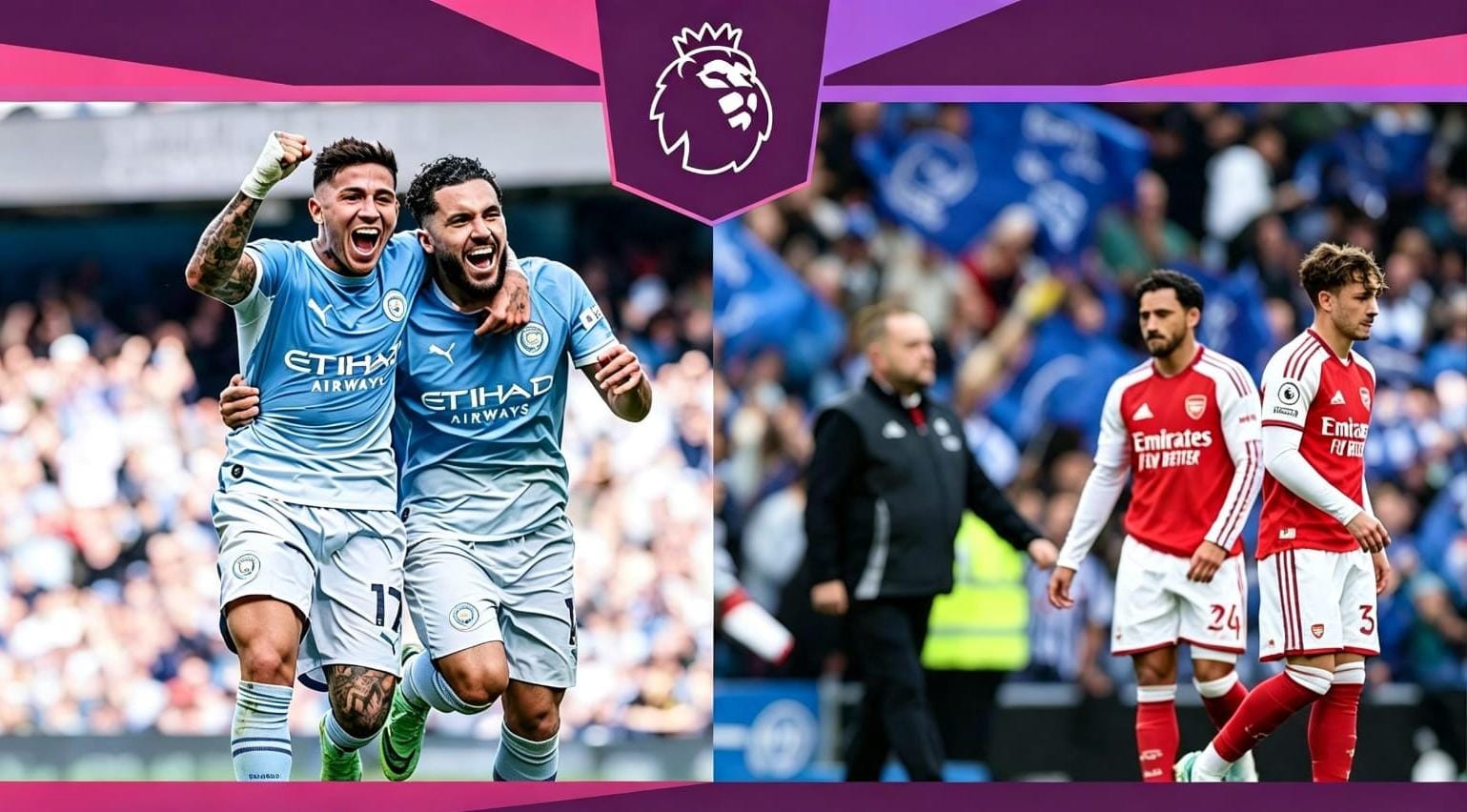 Manchester City merayakan kemenangan 5-3 atas Sunderland pada pekan kelima Premier League 2026/2027.