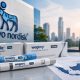 Logo Novo Nordisk, perusahaan farmasi asal Denmark produsen Ozempic dan Wegovy.