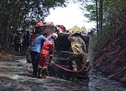 Toyota Kijang Terbakar di Tasikmalaya, Diduga Korsleting