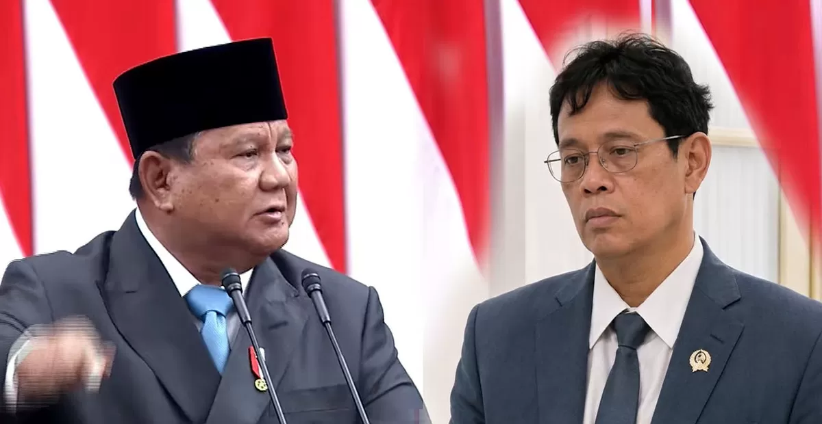 Kolase Foto Presiden Prabowo Subianto dan Menkeu Purbaya Yudhie