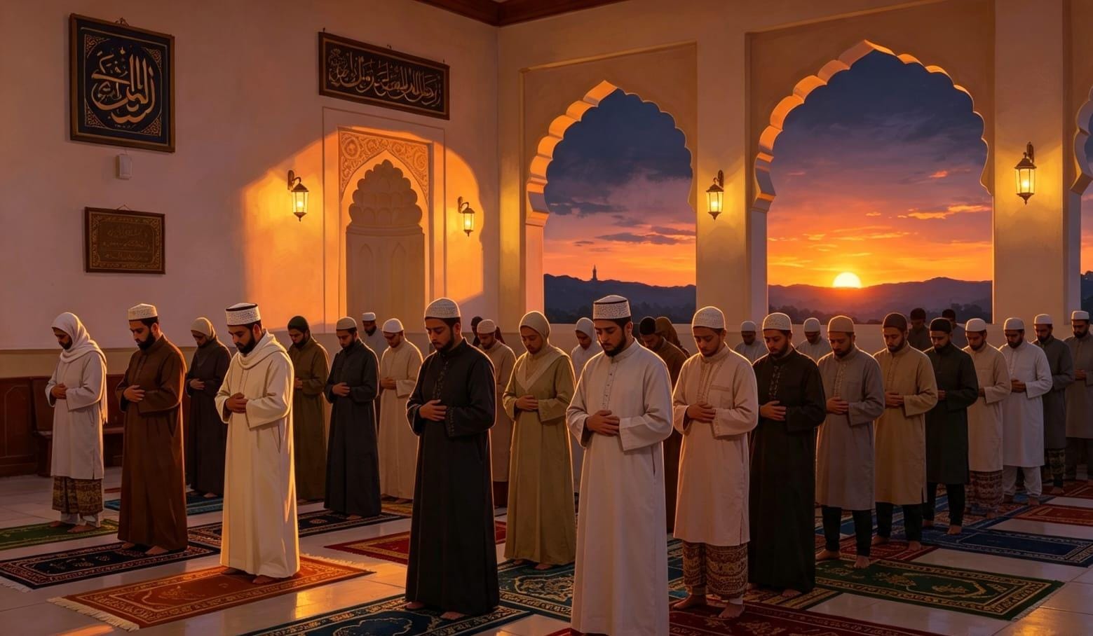 Shalat Maghrib berjamaah menjadi momen strategis bagi umat Islam untuk mengakhiri aktivitas harian dengan khusyuk