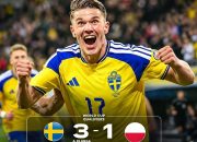 Polandia Ditekuk Swedia 1-3: Lewandowski Baru Masuk Langsung Kartu Kuning