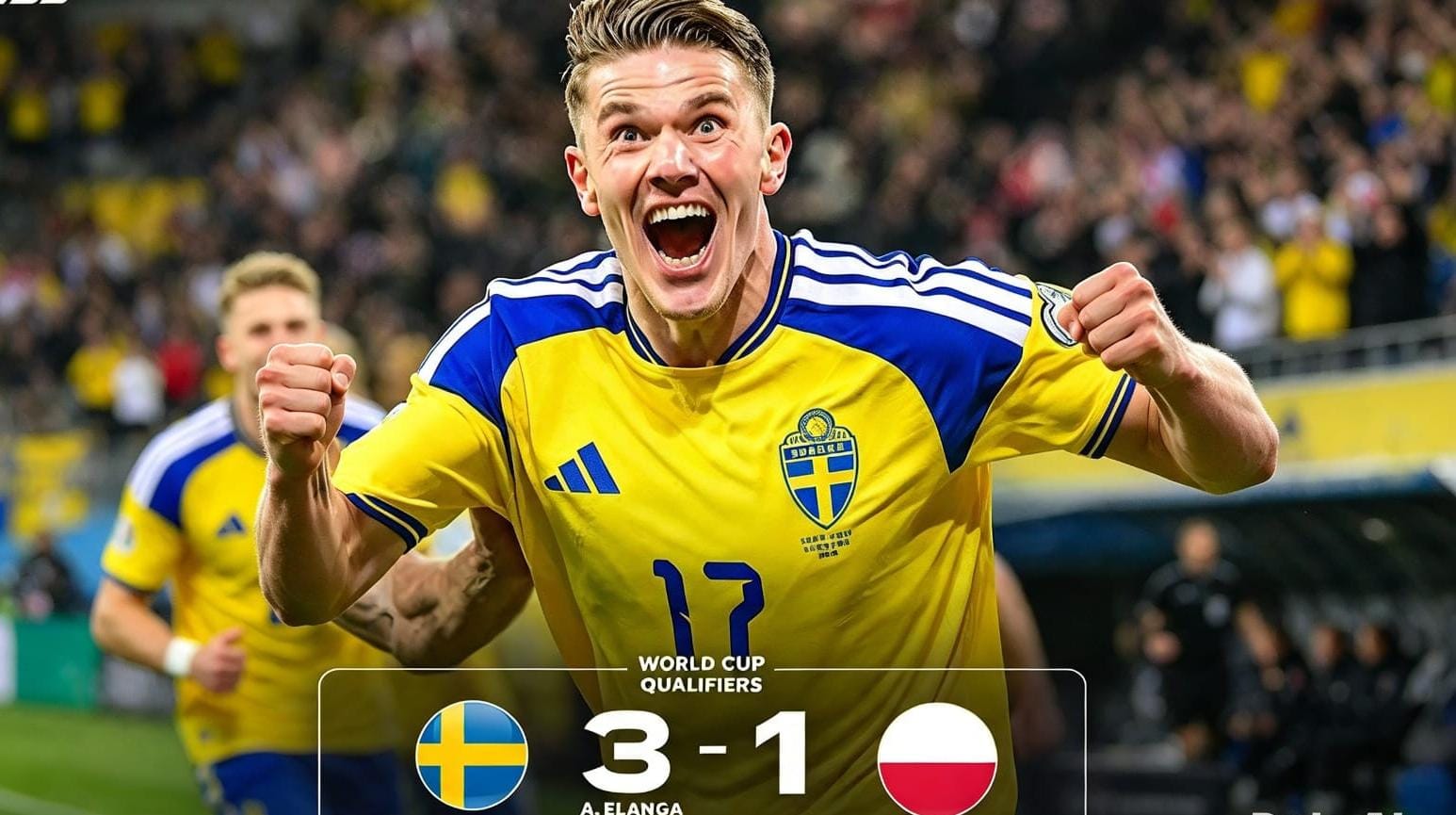 Polandia digilas Swedia 1-3 di UEFA Nations League.