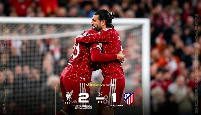 Liverpool Comeback, Szoboszlai Jadi Motor Kemenangan atas Atlético