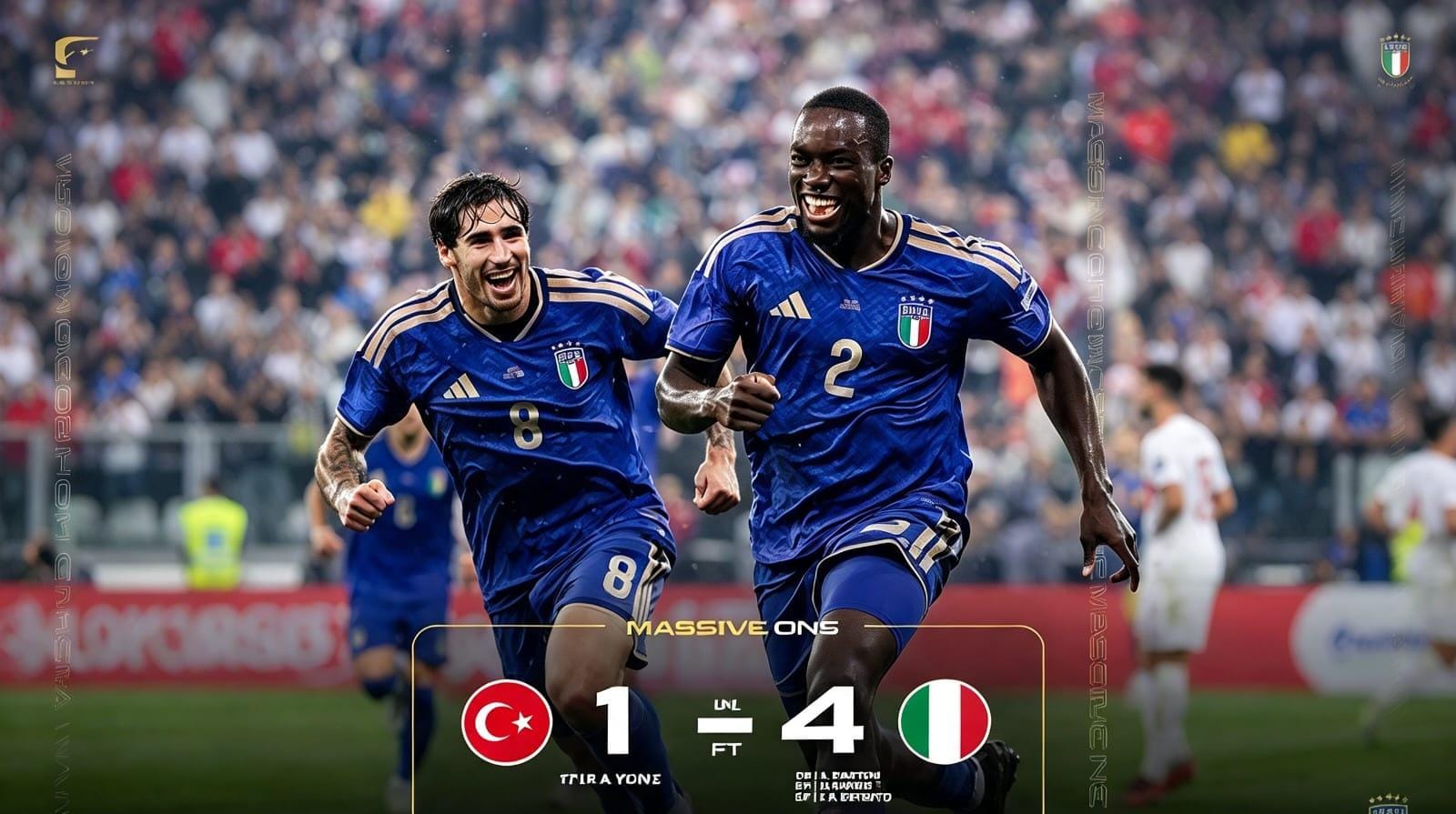 Eksperimen trio debutan Roberto Mancini bawa Italia bantai Turki 4-1 di UEFA Nations League