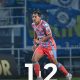 Pemain Persib Bandung Adam Alis mencetak gol kemenangan dramatis atas Garudayaksa FC, Minggu (25/10/2026)