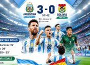 Tanpa Messi, Argentina Gulung Bolivia 3-0 di Cordoba!