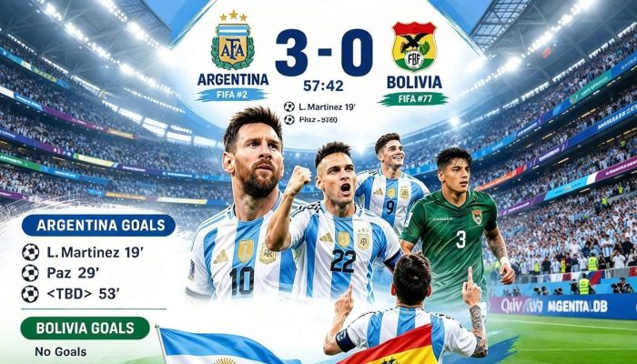 Tanpa Messi, Argentina Gulung Bolivia 3-0 di Cordoba!