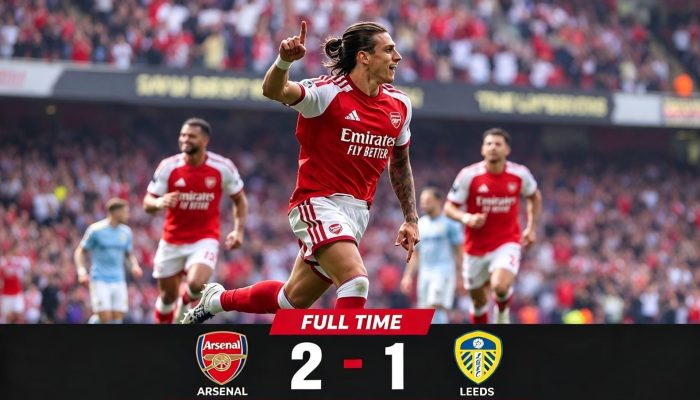 Sempat Tertinggal, Arsenal Balik Hantam Leeds 2-1!