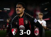 Kartu Merah Maignan Hancurkan Milan, Bournemouth Pesta 3-0