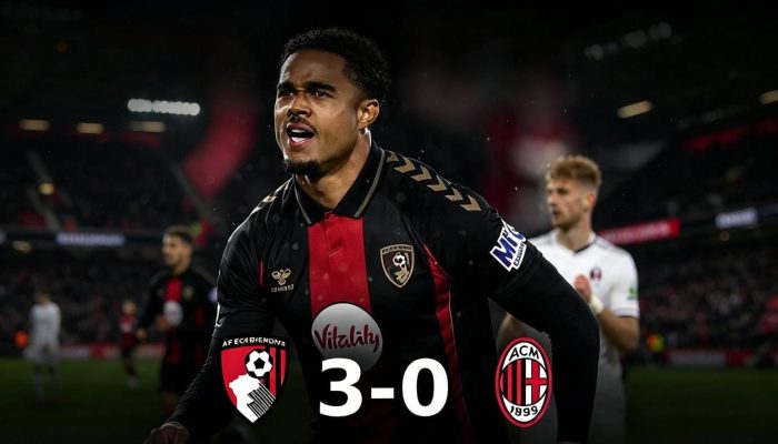 Kartu Merah Maignan Hancurkan Milan, Bournemouth Pesta 3-0