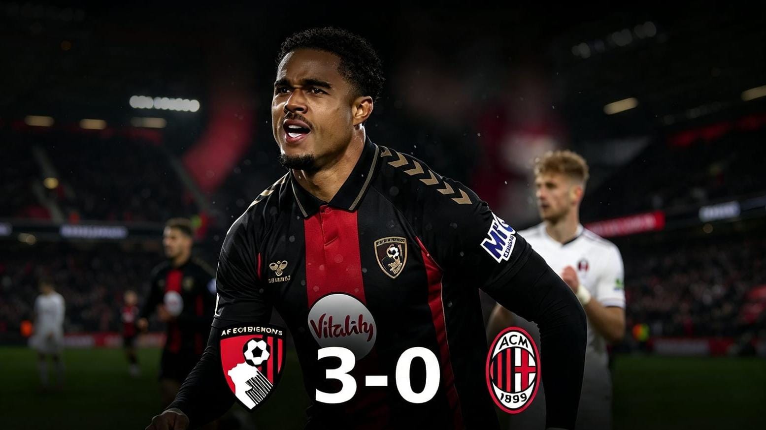 Bournemouth menghancurkan AC Milan 3-0 pada matchday ketiga fase liga UEFA Europa League di Vitality Stadium, Jumat (23/10/2026).