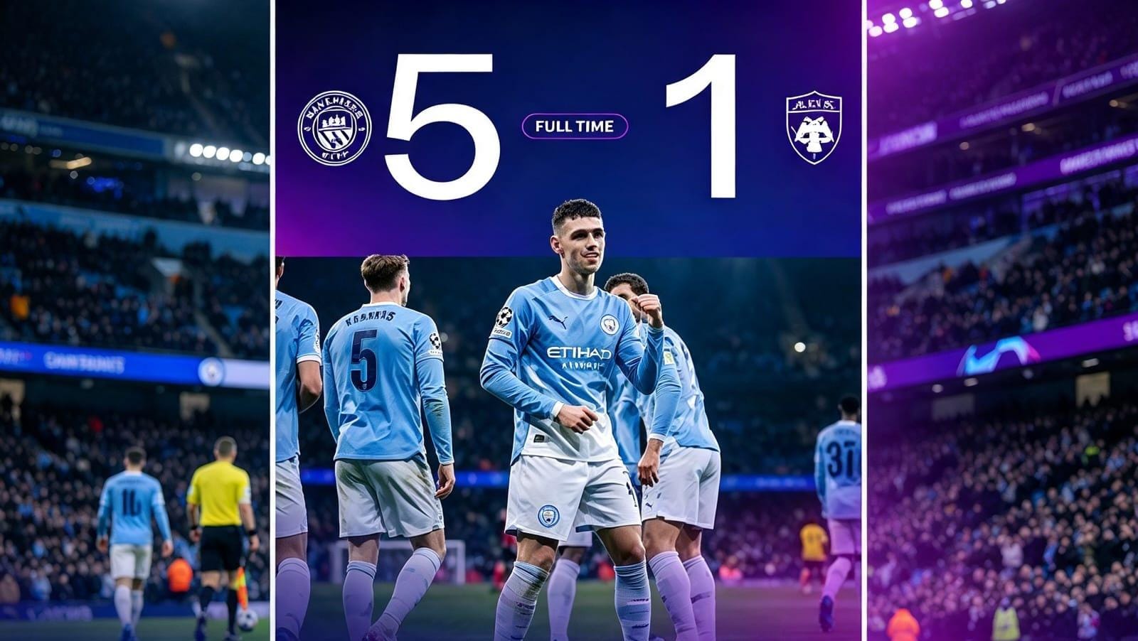 Manchester City melawan AEK Athens