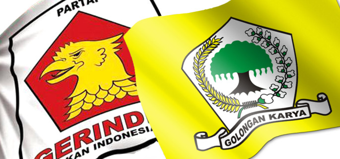 Ilustrasi Koalisi Golkar dan Gerindra