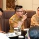 Bupati Bandung Dadang Supriatna saat menghadiri Sosialisasi Realokasi Bantuan Keuangan Khusus di Soreang.