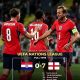 Pemain Inggris merayakan gol ke gawang Kroasia dalam laga UEFA Nations League.