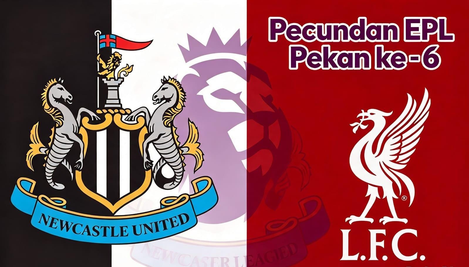 Logo Liverpool dan Newcastle United