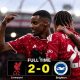 Alexander Isak merayakan gol kemenangan Liverpool atas Brighton di Stadion Anfield.