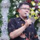 Perwakilan Keluarga Pengantin saat menyampaikan sambutan Seserahan pengantin