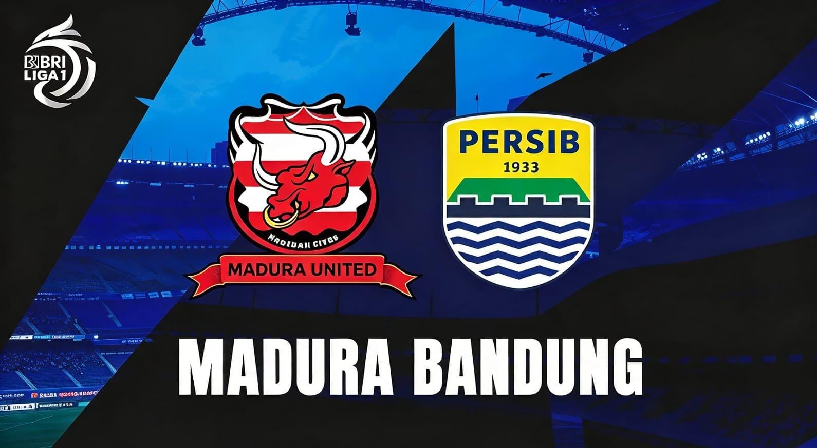 Ilustrasi Pertandingn Madura United vs Persib Bandung