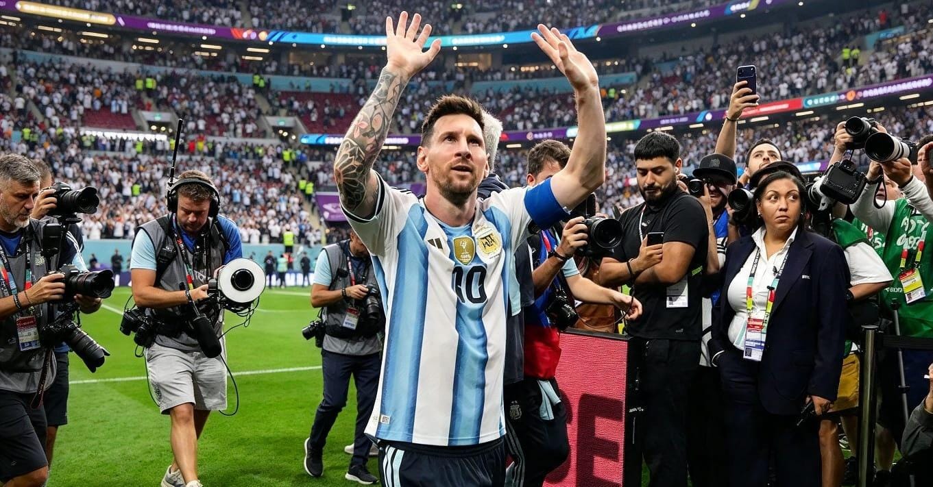 Lionel Messi menjalani laga terakhir bersama Timnas Argentina melawan Benin di Stadion Monumental, Buenos Aires, Rabu (7/10/2026) pagi WIB.