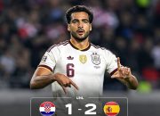 10 Pemain Kroasia Tumbang, Spanyol Comeback 2-1
