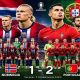 Portugal menumbangkan tim nasional sepak bola Norwegia dengan skor tipis 2-1 pada pertandingan yang digelar Senin (5/10/2026)