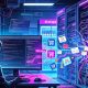 Ilustrasi peretas siber yang sedang membobol server toko online akibat celah RCE pada engine PHP.