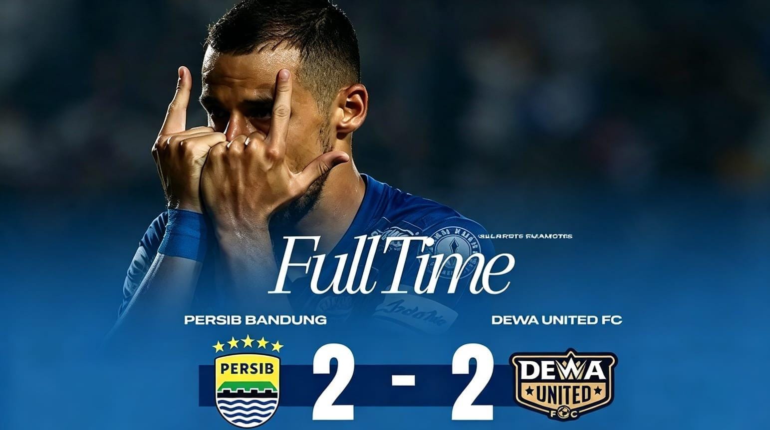 Persib Bandung bermain imbang 2-2 melawan Dewa United pada pekan keempat Liga Super