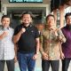 Bupati Sumedang Dony Ahmad Munir bersama Taufiq Supriadi Yusuf meninjau pengolahan sampah organik di belakang PPS Sumedang.