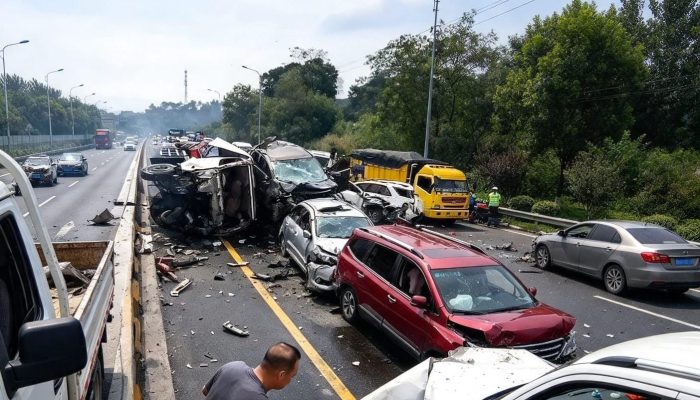 14 Mobil Hancur di KM Keramat Cipularang, Untung Nol Korban Jiwa