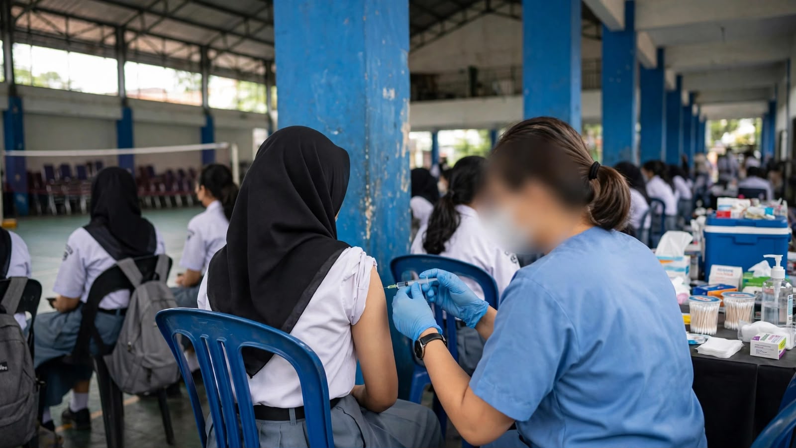 Upaya Dinas Kesehatan Kota Bandung memperluas cakupan vaksinasi HPV bagi anak perempuan usia sekolah, Jumat (23/10/2026).
