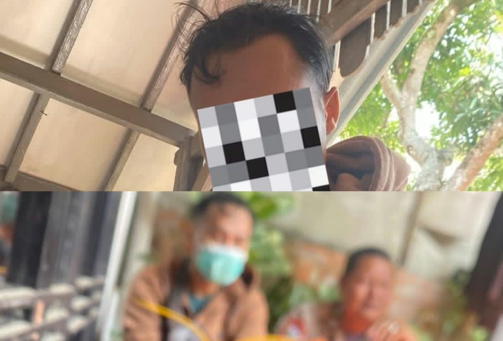 Tampang terduga pelaku yang melakukan tindakan kekerasan kepada seorang wanita di Ciwidey, Kabupaten Bandung. Foto: istimewa